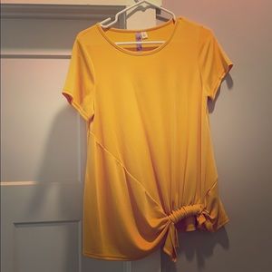 Mustard colored top from Francescas